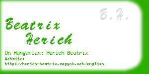 beatrix herich business card